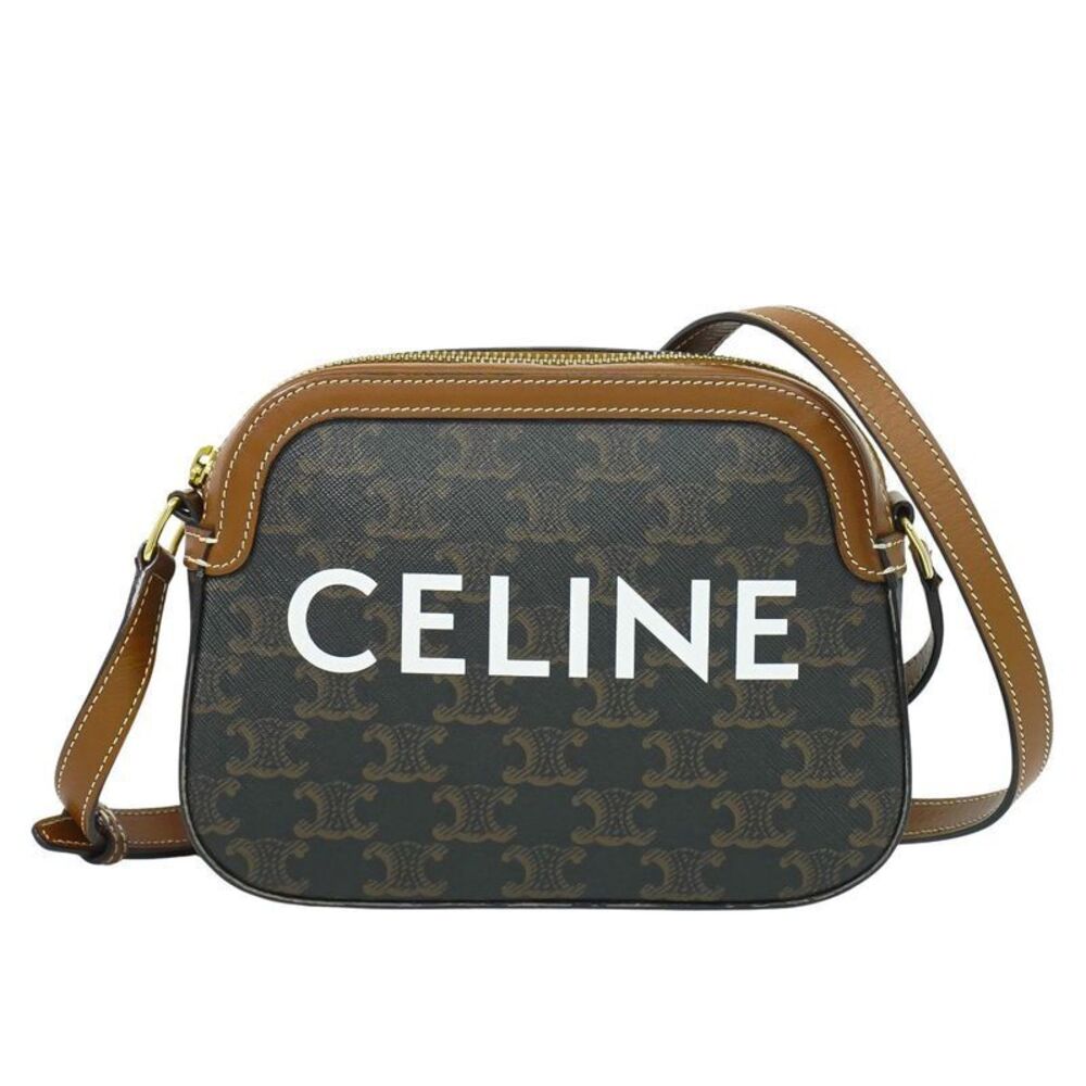Authentic Celine Triomphe Small Shoulder Bag Poch… - image 1
